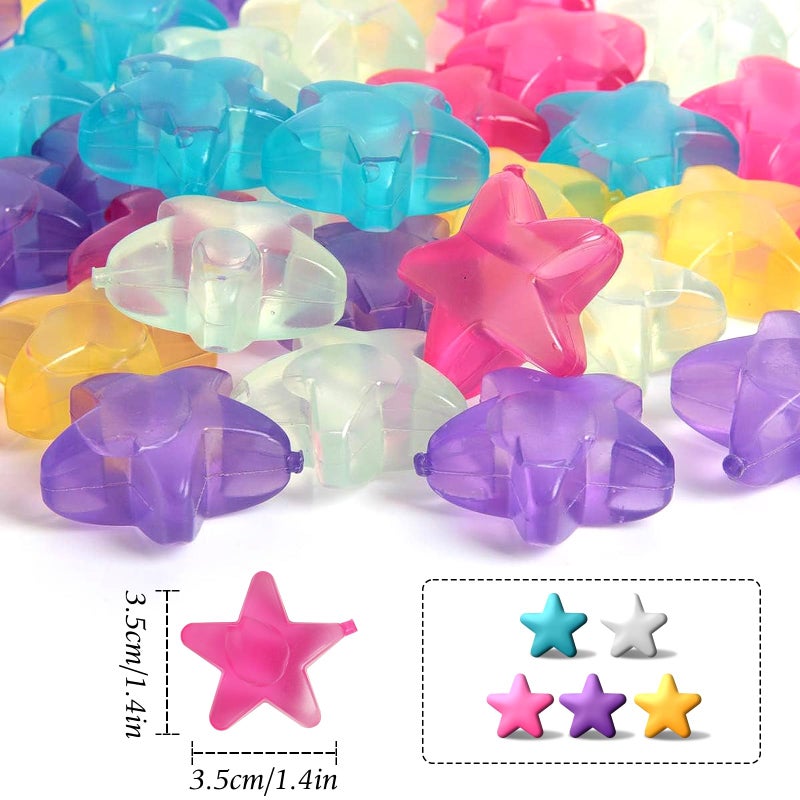Hapy Shop 40 Pack Reusable Plastic Ice Cubes Star Shape for Drinks Like Whiskey,Wine,Vodka or Beer,Filled With Pure Water,to Keep Your Drink Cold Longer,Assorted Colors - Image 2